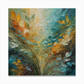 Abstract Tree Painting Canvas Print