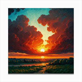 Sunset 1 Canvas Print