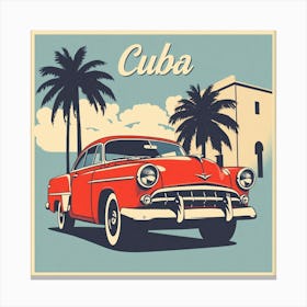 Cuba Car Canvas Print