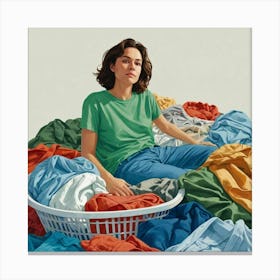 'Laundry Day' 1 Canvas Print