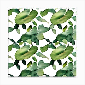Green Leaves 1 Canvas Print