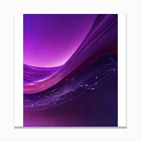 Purple Galaxy Wallpaper Canvas Print