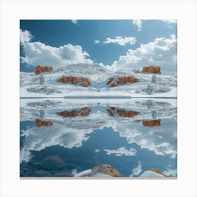 Reflection In A Lake Canvas Print