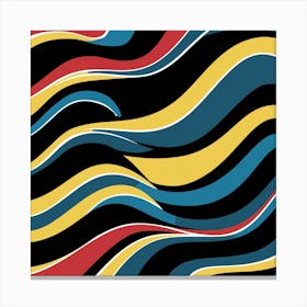 Abstract Wavy Pattern 15 Canvas Print