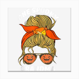 One Spooky Grandma Bandana Women Grandma Halloween Canvas Print