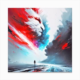 Lion In The Sky Canvas Print