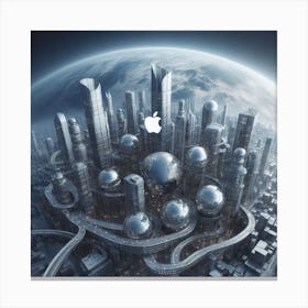 Futuristic Cityscape 134 Canvas Print