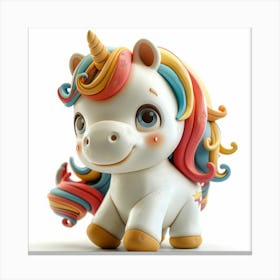 Unicorn Figurine 55 Canvas Print