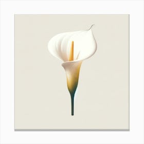 "Graceful Calla Lily: Nature's Elegance"  Behold the "Graceful Calla Lily," a digital artwork that captures the essence of minimalist elegance. This piece, with its smooth gradients and subtle light play, is perfect for enhancing tranquil, modern decor. Its depiction of serenity is ideal for those seeking a touch of nature's purity. Add this captivating floral print to your collection and invite calm sophistication into your space. Canvas Print