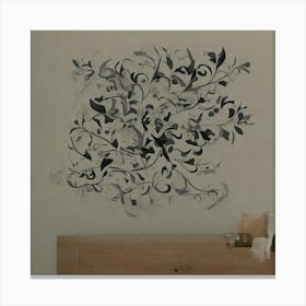 Floral Wall Decal 5 Canvas Print