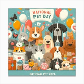 National Pet Day 6 Canvas Print