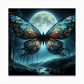 Butterfly In The Forest 44 Canvas Print