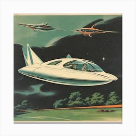 Flying Saucer Canvas Print