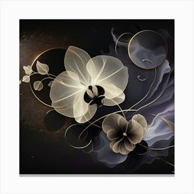 Abstract Floral Painting Canvas Print