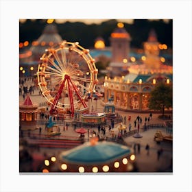 City At Night Canvas Print