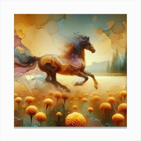 Horse In The Meadow 1 Canvas Print