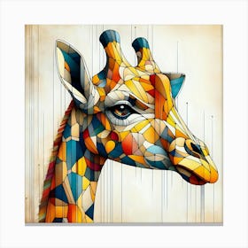 Abstract Giraffe Canvas Print