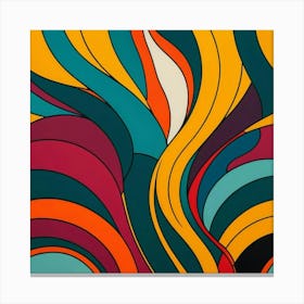 Wavy Lines Canvas Print