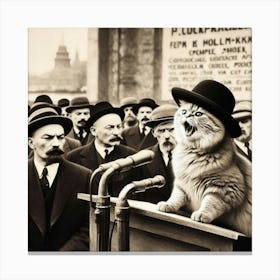 Communist Cat 4 Canvas Print