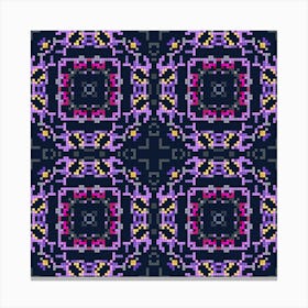 Decorative background made from small squares. 7 Canvas Print