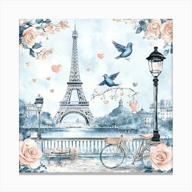 Paris Eiffel Tower 9 Canvas Print