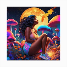 Mushroom Girl Canvas Print