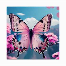 Pink Butterfly 3 Canvas Print