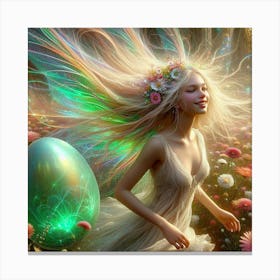 Fairy In The Garden 2 Canvas Print