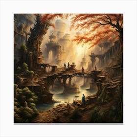 Fantasy Landscape Painting 1 Canvas Print