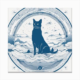 two tailed feline Canvas Print