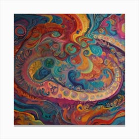 Psychedelic Swirl Canvas Print