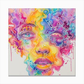 Woman'S Face 15 Canvas Print