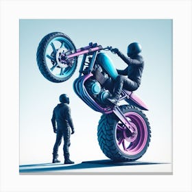 A motorcycle Canvas Print