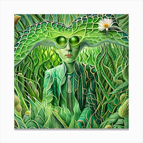 Reptile man Canvas Print