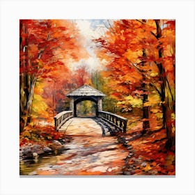 Autumn Bridge 3 Canvas Print