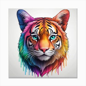 Colorful Tiger Canvas Print