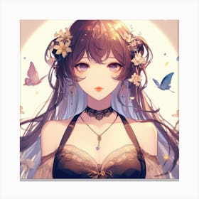 Anime Girl (51) Canvas Print