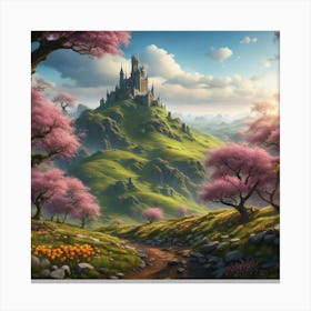 Castle On A Hill Canvas Print