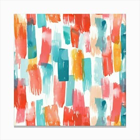 Watercolor Brushstrokes 1 Canvas Print