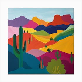 Abstract Travel Collection Mexico 2 Canvas Print