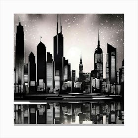 New York City Skyline 45 Canvas Print
