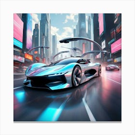 Futuristic Car 8 Canvas Print