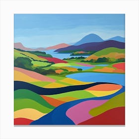 Colourful Abstract Killarney National Park Ireland 1 Canvas Print