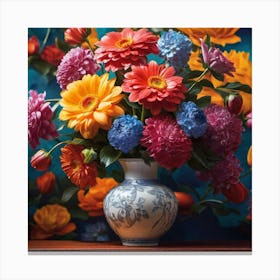 Flowers In A Vase 98 Canvas Print