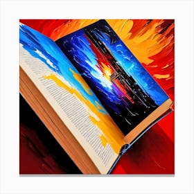 Book Of Fire Canvas Print