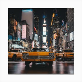 Times Square At Night Canvas Print