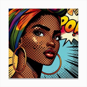 Nkechi Pop African Woman Canvas Print