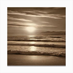 Photograph - Sunset On The Beach 2 Canvas Print