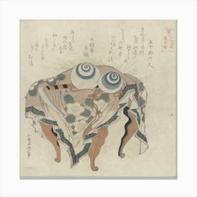 A Comparison Of Genroku Poems And Shells, Katsushika Hokusai 7 Canvas Print