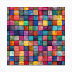 Colorful Squares Canvas Print